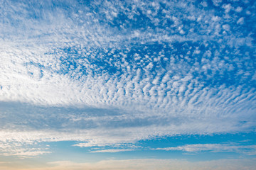 Obraz premium Colorful clouds after rain at sunset time.