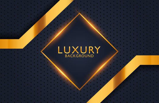 Geometric luxury gold metal background. Graphic design element for invitation, cover, background. Elegant decoration