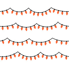 LED colorful light seamless background for Halloween festival.