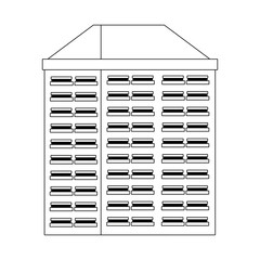 flat design of city building icon
