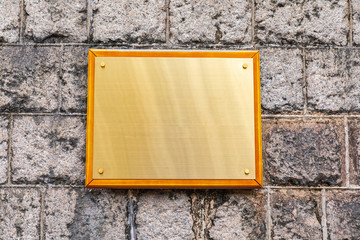 Gold Plaque
