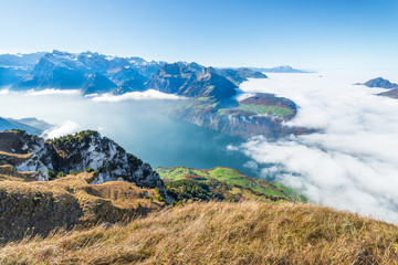 Switzerland aerial view.