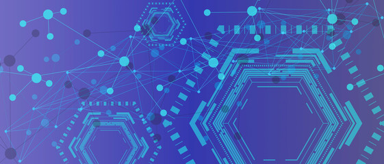 network connection abstract background