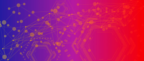 network connection abstract background
