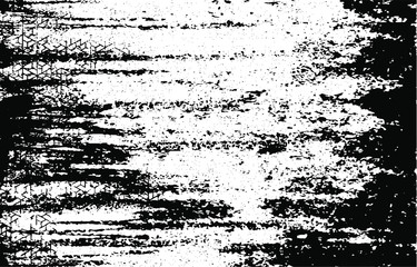 Uneven black and white texture vector. Distressed overlay texture. Grunge background. Abstract textured effect. Vector Illustration. Black isolated on white background. EPS10.