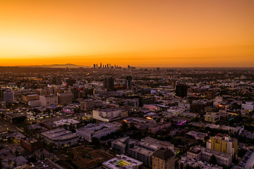 Fototapeta na wymiar Aerial of Los Angeles