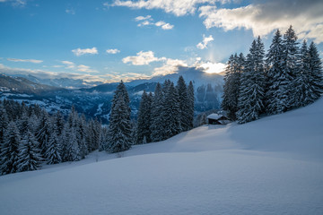 Winter in den Alpen