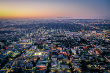 Fototapeta na wymiar Aerial of Los Angeles