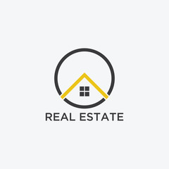 Real estate logo design. Modern and elegant style design. Bussines logo design template.