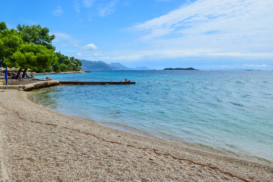 The Orebic beach, Croatia.