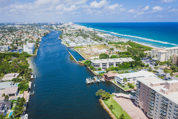 Aerial of Lighthouse Point Florida