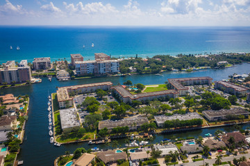 Aerial of Lighthouse Point Florida