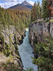 Sunwapta Falls in Jasper National Park, Alberta, Canada
