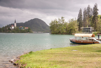 Bled lake in Slovenia.