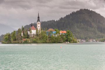 Bled lake in Slovenia.