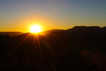 Sunset over Sedona Arizona - American Desert