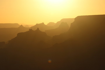 Sunset over the Grand Canyon Arizona - American Desert