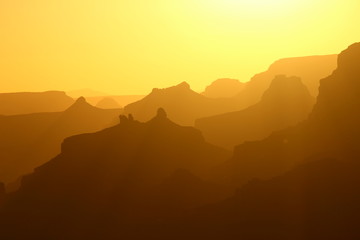 Obraz premium Sunset over the Grand Canyon Arizona - American Desert