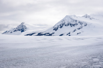 Fototapeta na wymiar View of Exit Glacier, Harding Icefiel Kenai Fjords National Park, Seward, Alaska, United States