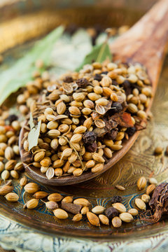 Dried Garam Masala Spices -  Indian Cuisine herbs.