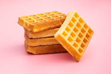 Tasty sweet waffles.