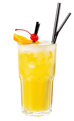 Mai Tai. Cocktail isolated on white