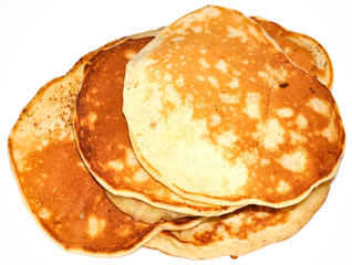 pancake on white background