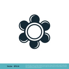 Fototapeta na wymiar Blossom Flower Ornamental Icon Vector Logo Template Illustration Design. Vector EPS 10.