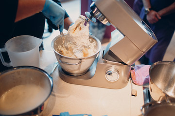 Making ice cream in a blender