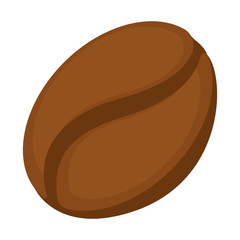 Isolated coffee bean on a white background - Vector