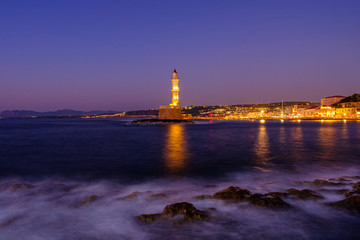Fototapeta premium lighthouse at night