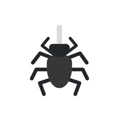 Isolated spider icon flat vector design