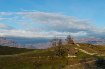 Traditional houses in Dumesti village, Apuseni Mountains, Romania