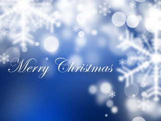 Snowflake Christmas greeting card template