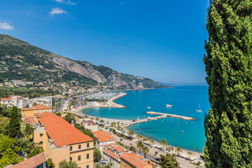 Fototapeta premium A view in Menton in France