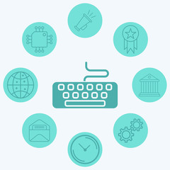 Keyboard vector icon sign symbol