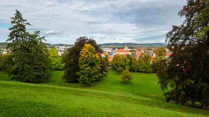 Panorama of Boskovice, Blansko district, South Moravia, Czech Republic