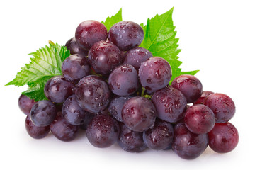 Fresh grape on white background - 296646172