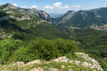 Fototapeta na wymiar Landscape of Vratsata pass at Balkan Mountains, Bulgaria