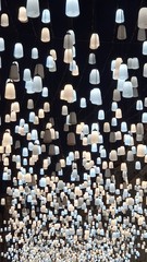 abstract background with lamps