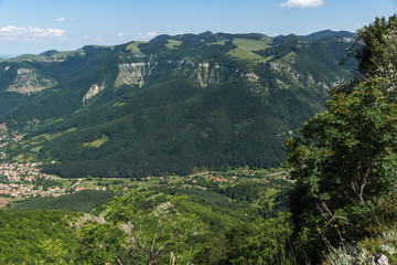 Fototapeta na wymiar Landscape of Vratsata pass at Balkan Mountains, Bulgaria