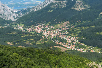 Naklejka na ściany i meble Landscape of Vratsata pass at Balkan Mountains, Bulgaria