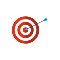 Isolated target icon flat vector design