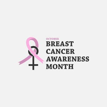 Breast cancer banner october awareness month vector image