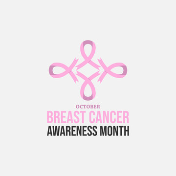 Breast cancer banner october awareness month vector image