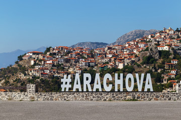 Arachova village famous tourists attraction