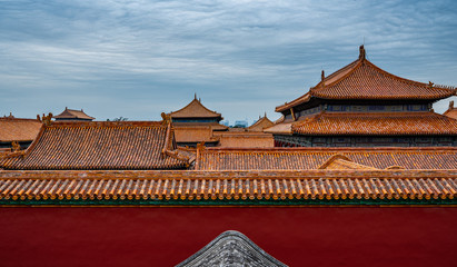The Forbidden City buildings in Beijing, China