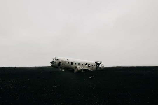 Abandoned Plane In Southern Iceland