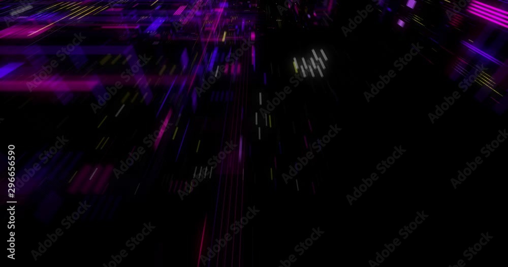 Poster abstract creative virtual reality cyberspace background. hyper jump into another world. speed of lig