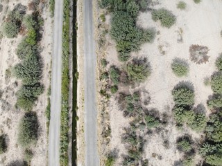 camino desde el aire